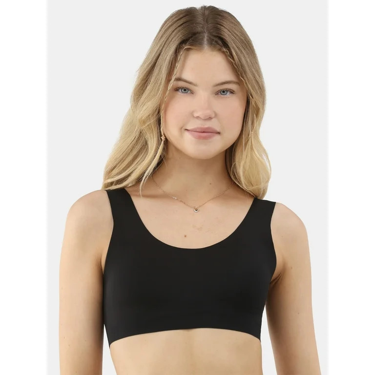 No Boundaries Wire-Free Bonded Scoop Bra, Sizes XS to XXXL | Walmart (US)