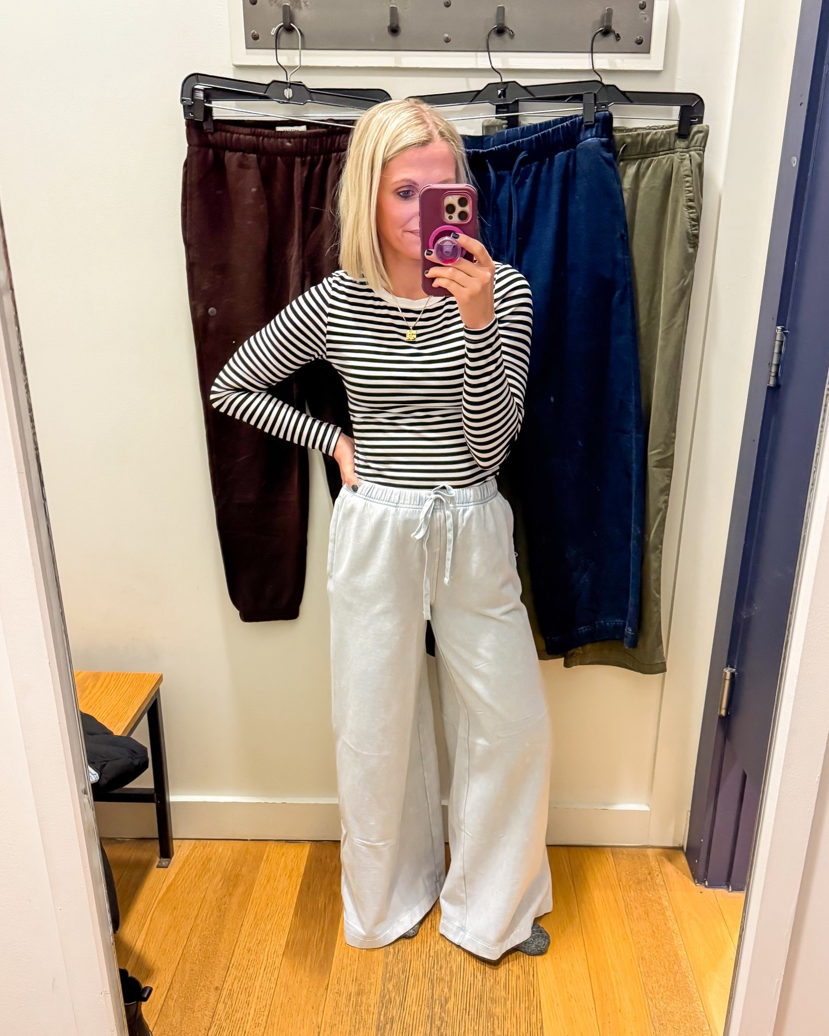 If you are looking for a very comfortable pair of sweatpants, these cozy pants from American Eagle are it! I love how soft they are! I’m wearing an xsmall! 

#LTKPetite #LTKSeasonal #LTKOver40