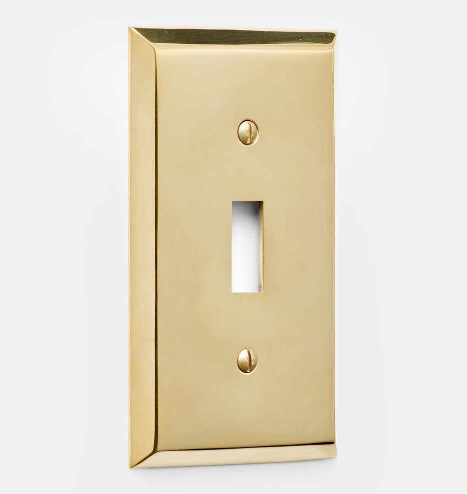 Lewis Single Toggle Switchplate | Rejuvenation