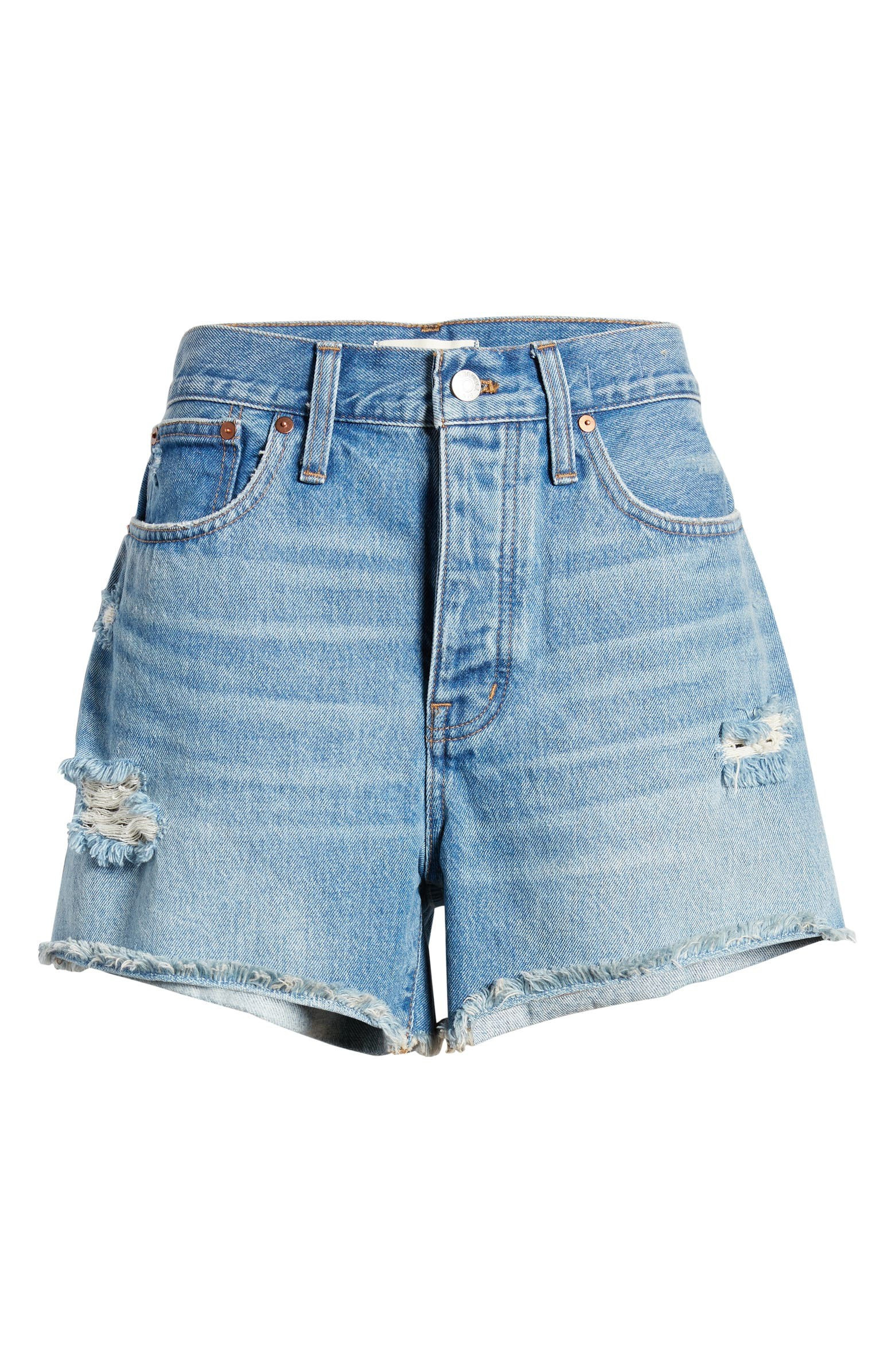 Curvy Relaxed Ripped Shorts | Nordstrom