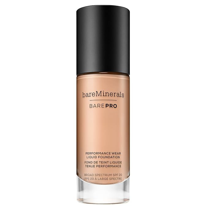 bareMinerals BarePro Performance Wear Liquid Foundation, Cool Beige, 1.02 Fl Oz | Amazon (US)