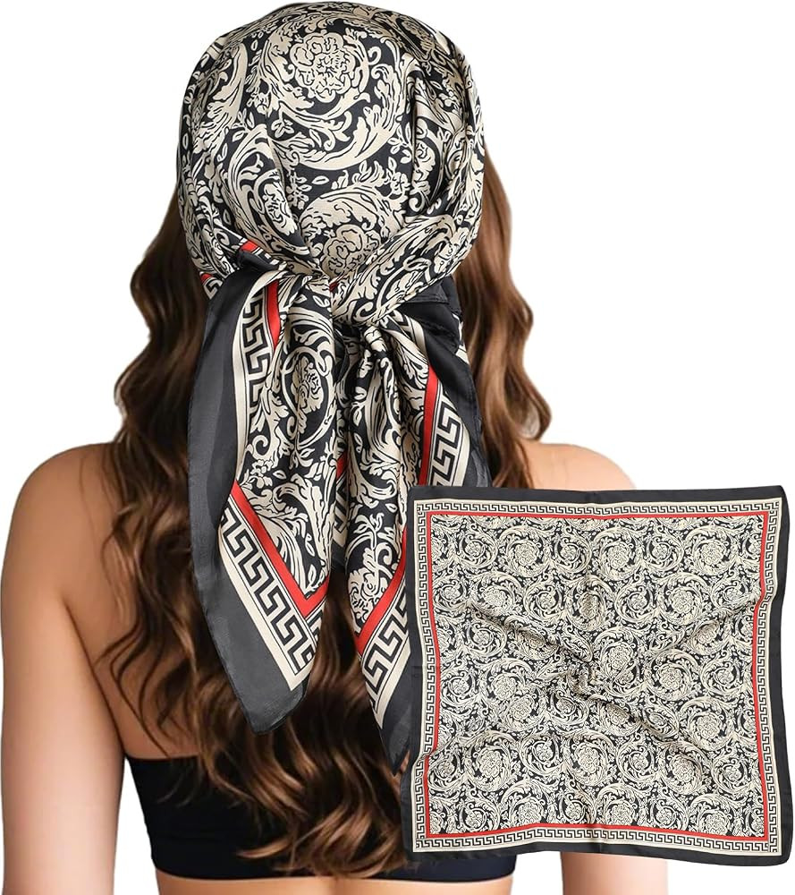 Sumolux Head Hair Scarf for Women Like Satin Silk Scarf Bandana | Amazon (US)