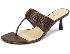 Kitten Heels for Women - 2 Inch Low Heeled Flip Flops with Rounded Open Toe Dressy Thong Sandals ... | Amazon (US)