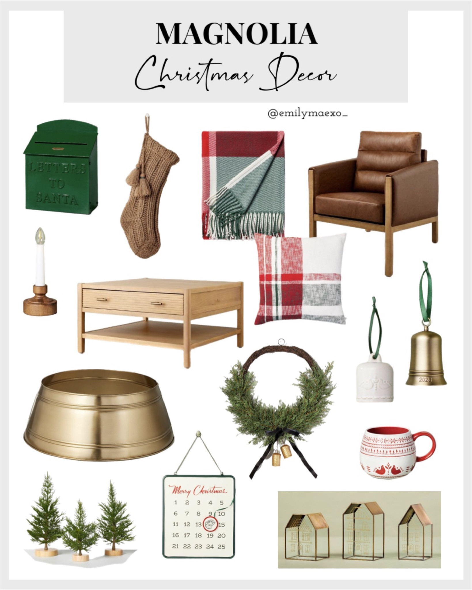 Hearth and hand with magnolia Christmas decor, new Christmas decor, Christmas home refresh, green mailbox, Christmas mailbox, Christmas stockings, Christmas tree skirt, Christmas tree collar, bells, Christmas bells, Christmas ornaments, new coffee table, new accent chairs, battery powered candles, advent calendar, Christmas countdown, plaid pillows, plaid blanket, winter must-haves, new arrivals, Christmas card holder

#LTKfindsunder100 #LTKSeasonal #LTKHolidaySale