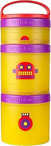 Whiskware Robot Containers for Toddlers and Kids 3 Stackable Snack Cups for School and Travel, 1/... | Amazon (US)