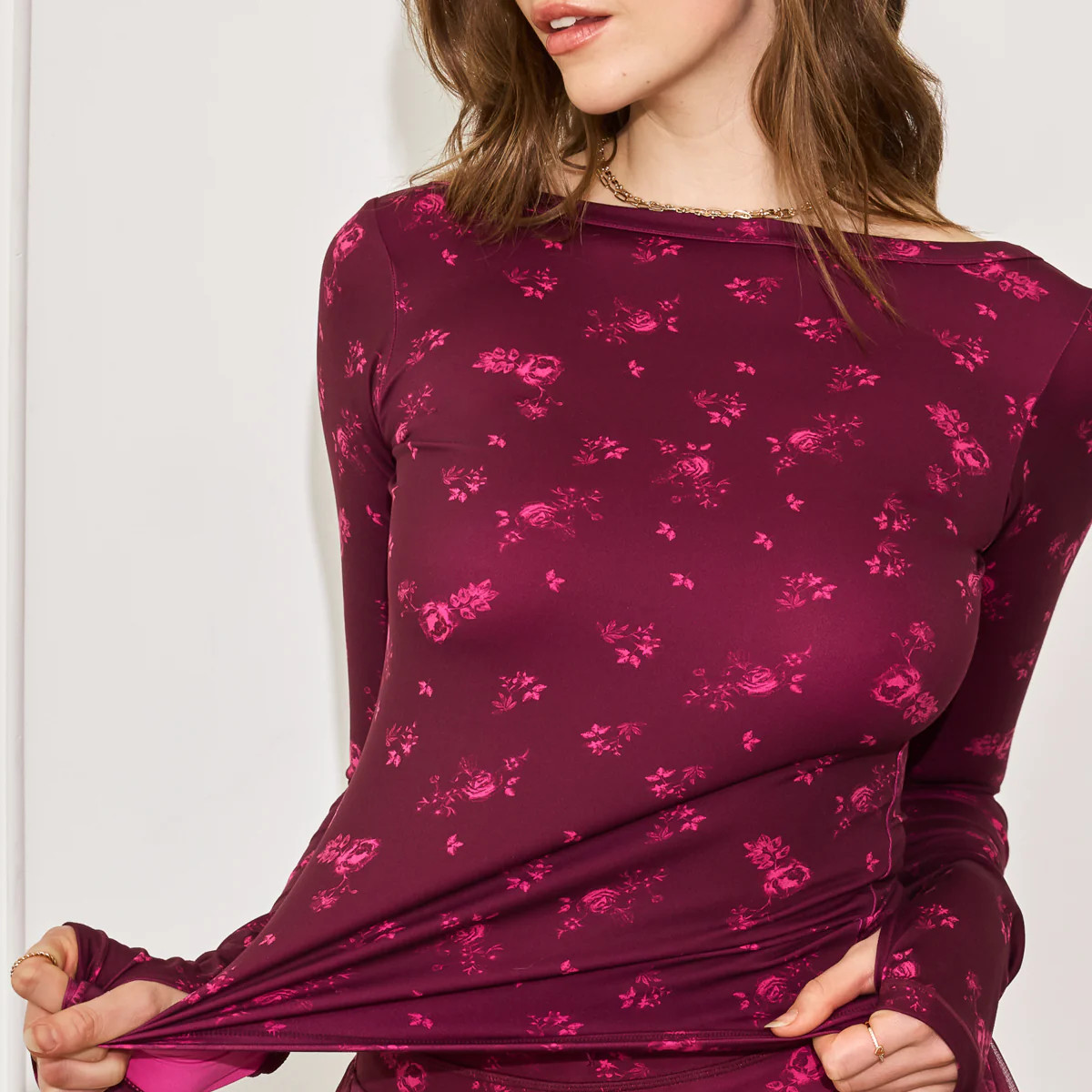 Your Favorite Reversible Long Sleeve Top - Fleur d'amour | POPFLEX