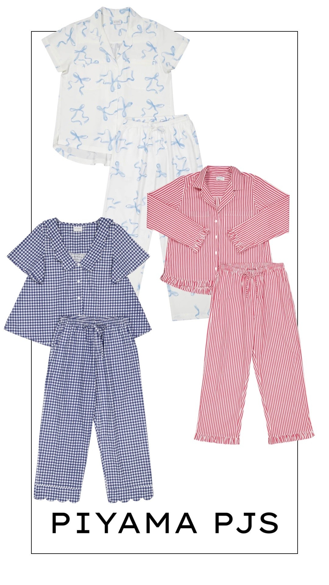 The cutest pj sets 😍

@Piyama 

#LTKMidsize #LTKmorningroutine #LTKdayinmylife