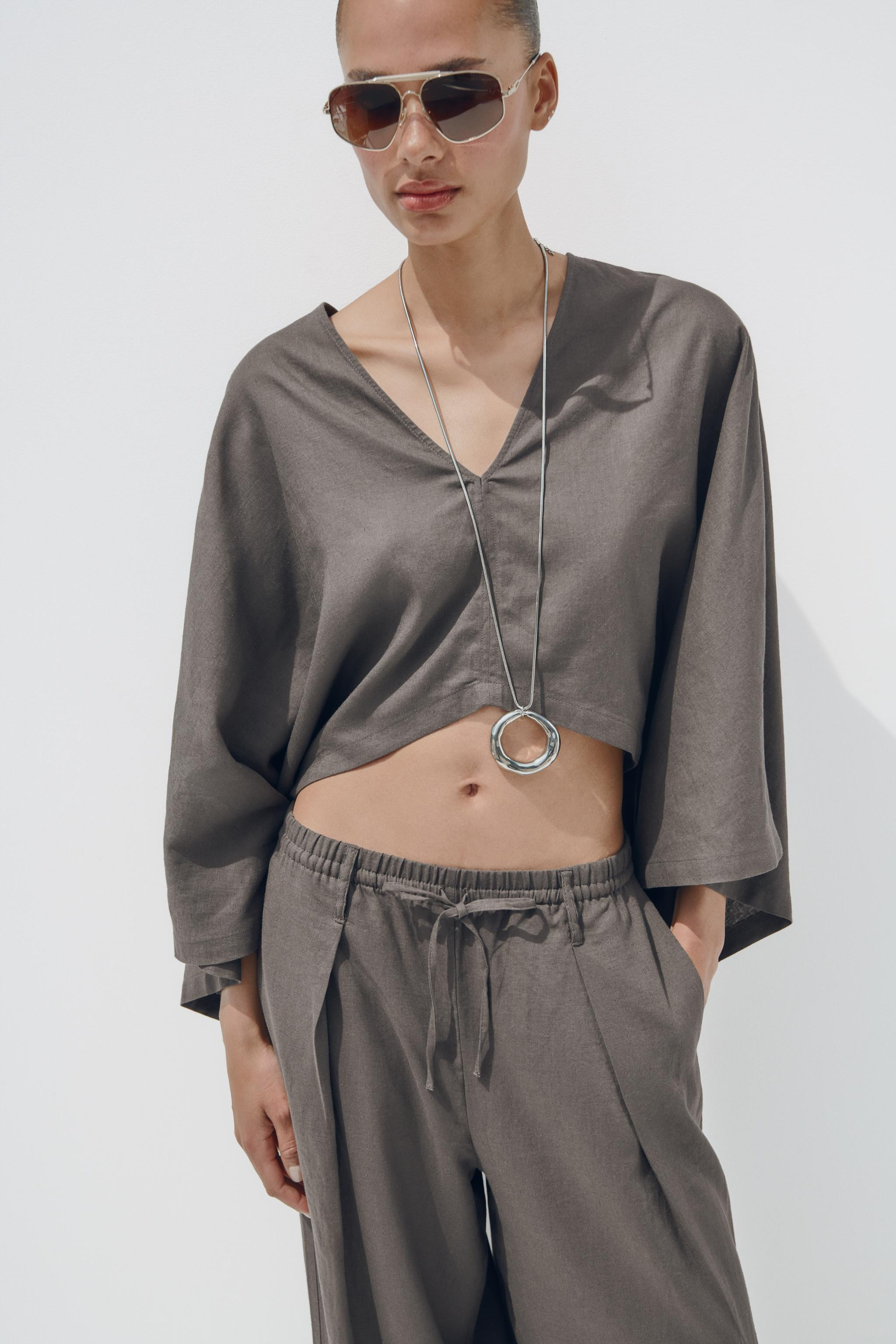 ASYMMETRIC CAPE KIMONO | Zara US