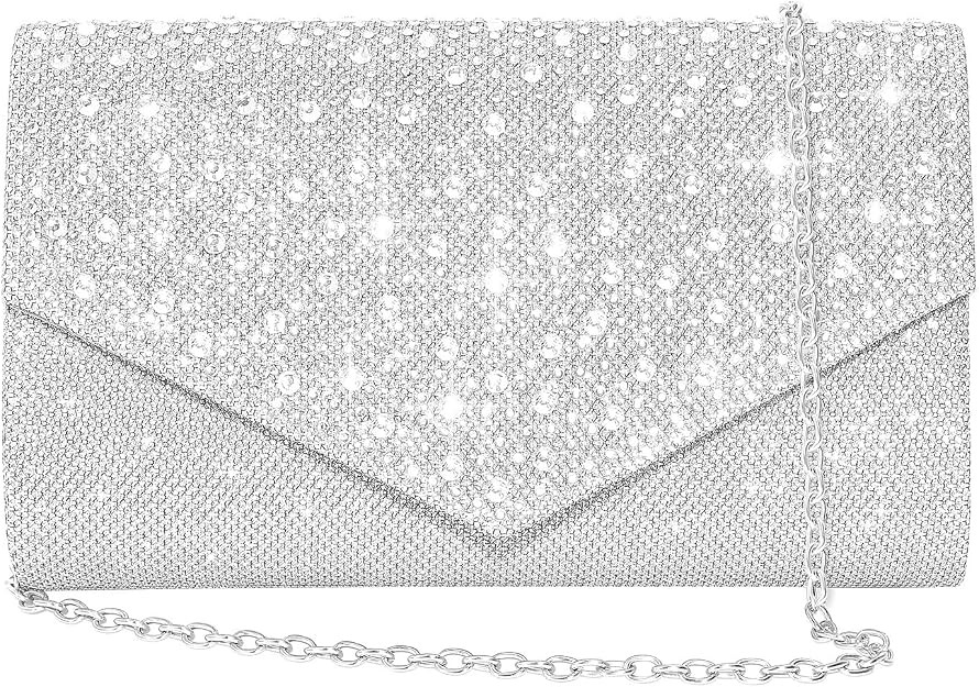 Clutch Purses for Women Rhinestone Evening Bags Crossbody Envelope Handbags for Wedding Cocktail ... | Amazon (US)