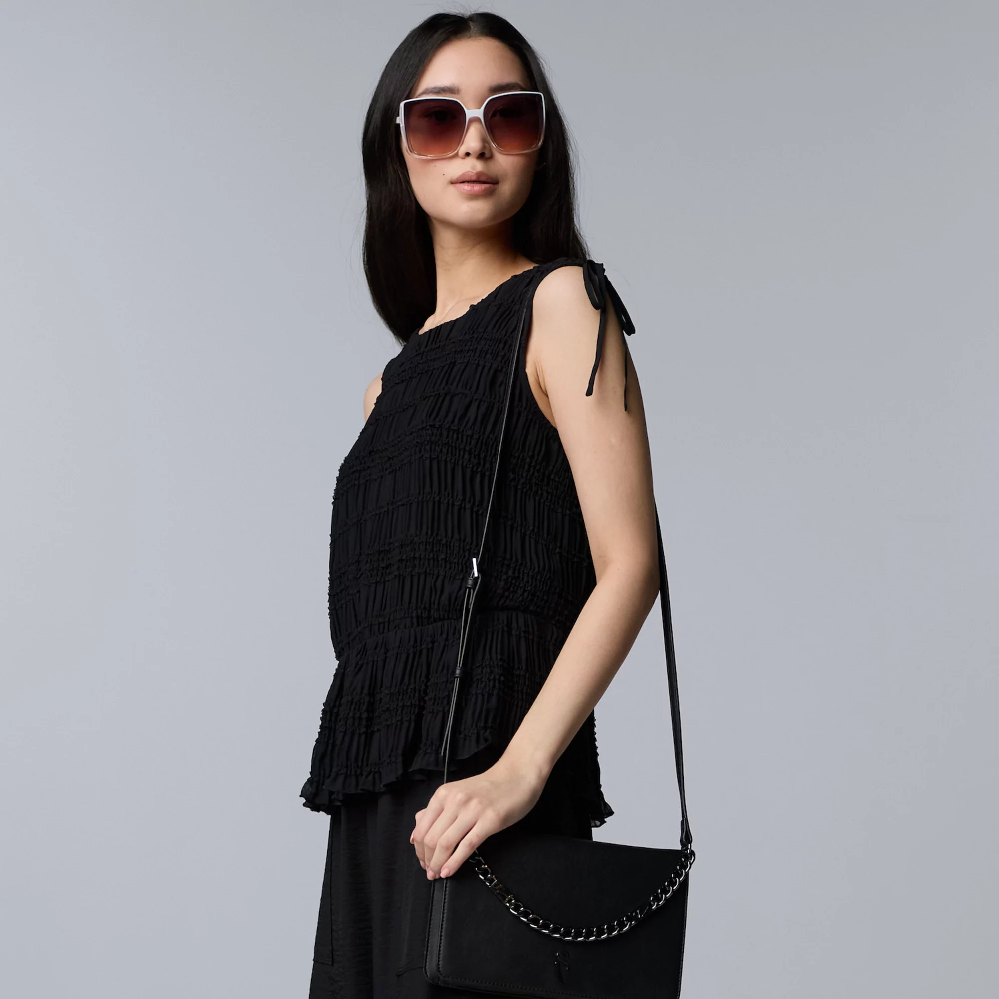 Women's Simply Vera Vera Wang Smock Textured Tank Top | Kohl's