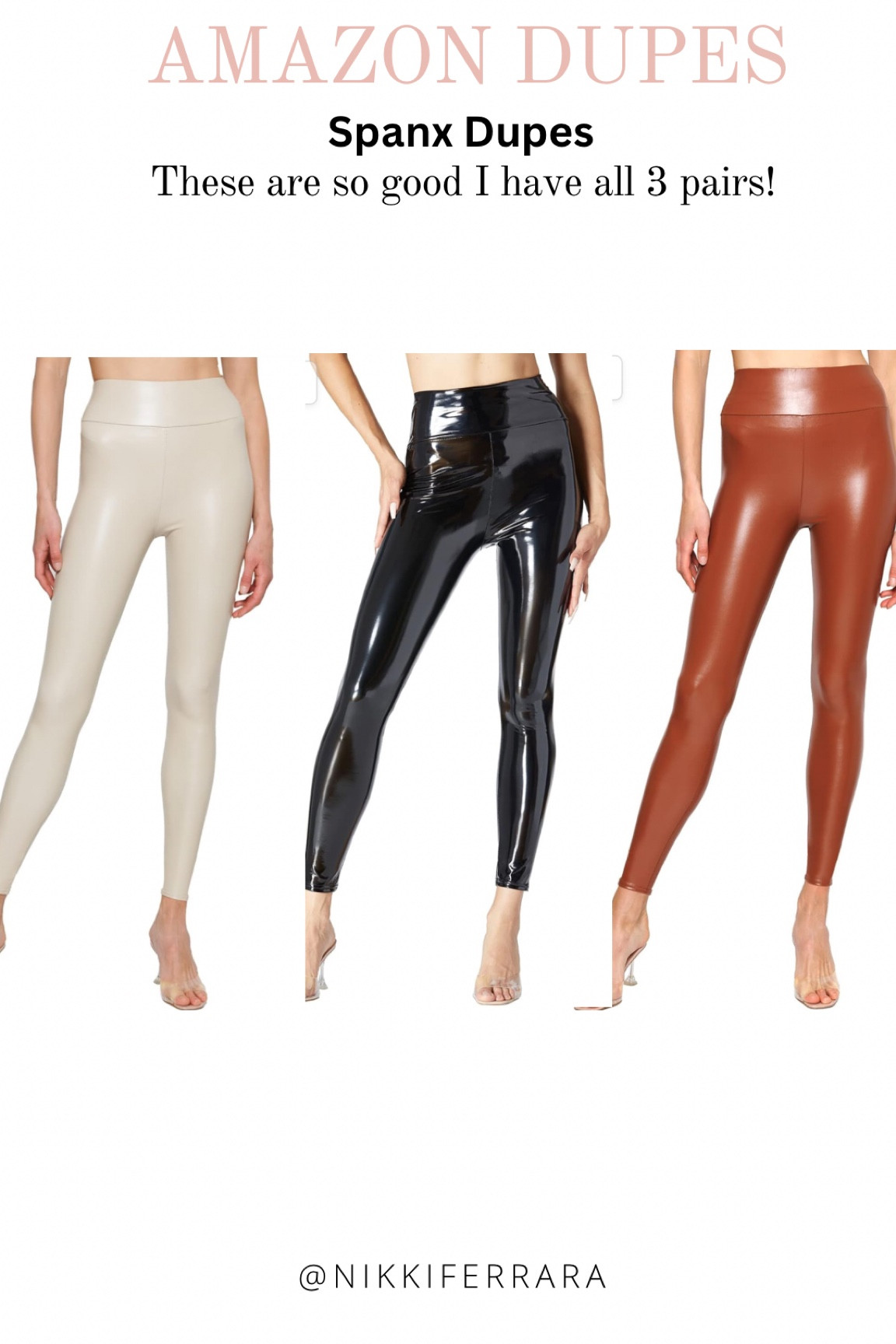 AMAZON SPANX DUPES🖤👌
These are SO good. 

Spanx, Amazon finds, Amazon leggings, patent leather leggings, leggings, loungewear, comfy outfit, casual outfit, over 30 outfit, over 40 outfit, capsule closet 

#LTKover40 #LTKfindsunder50 #LTKmidsize