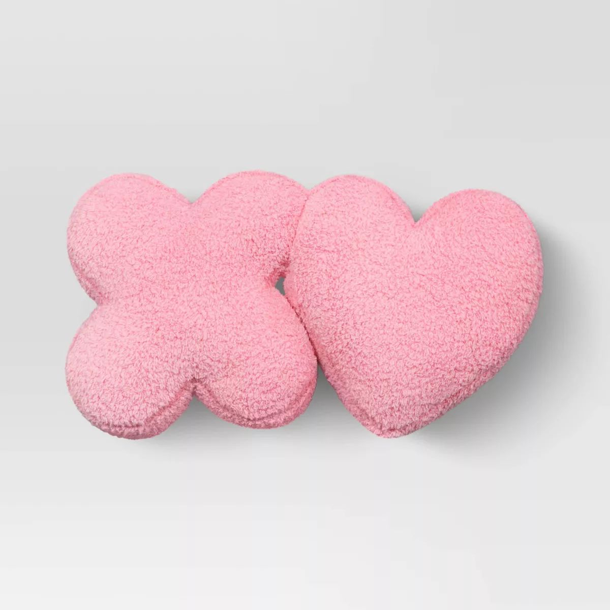Valentine's Day 'XO' Faux Shearling Throw Pillow Pink - Room Essentials™ | Target