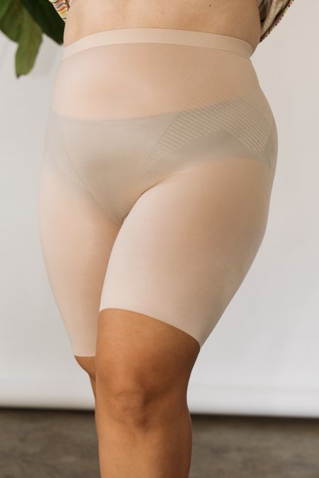 Invisible shaping short is perfect under dresses this summer. Wearing size XL. Comes in 3 styles, wearing the mid thigh here & linking all styles. Use CARALYN10 at Spanx. 

#LTKMidsize #LTKStyleTip #LTKSeasonal