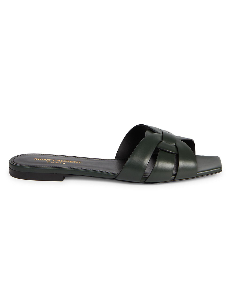 Tribute Leather Slides | Saks Fifth Avenue