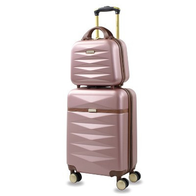 Puiche Jewel 2-Piece Carry-On Spinner Weekender Bag Luggage Sets Rose Gold | Target