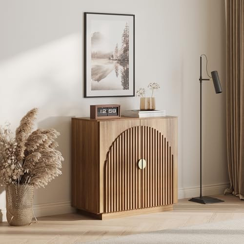 BELLEZE Modular Fluted Sideboard Buffet Cabinet with Storage, Mid-Century Modern Console Table wi... | Amazon (US)
