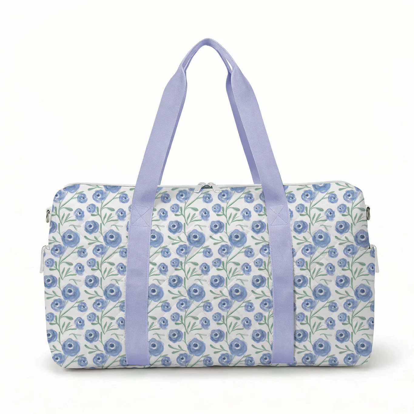 Purple Poppy Quilted Duffle | Hamner Hill