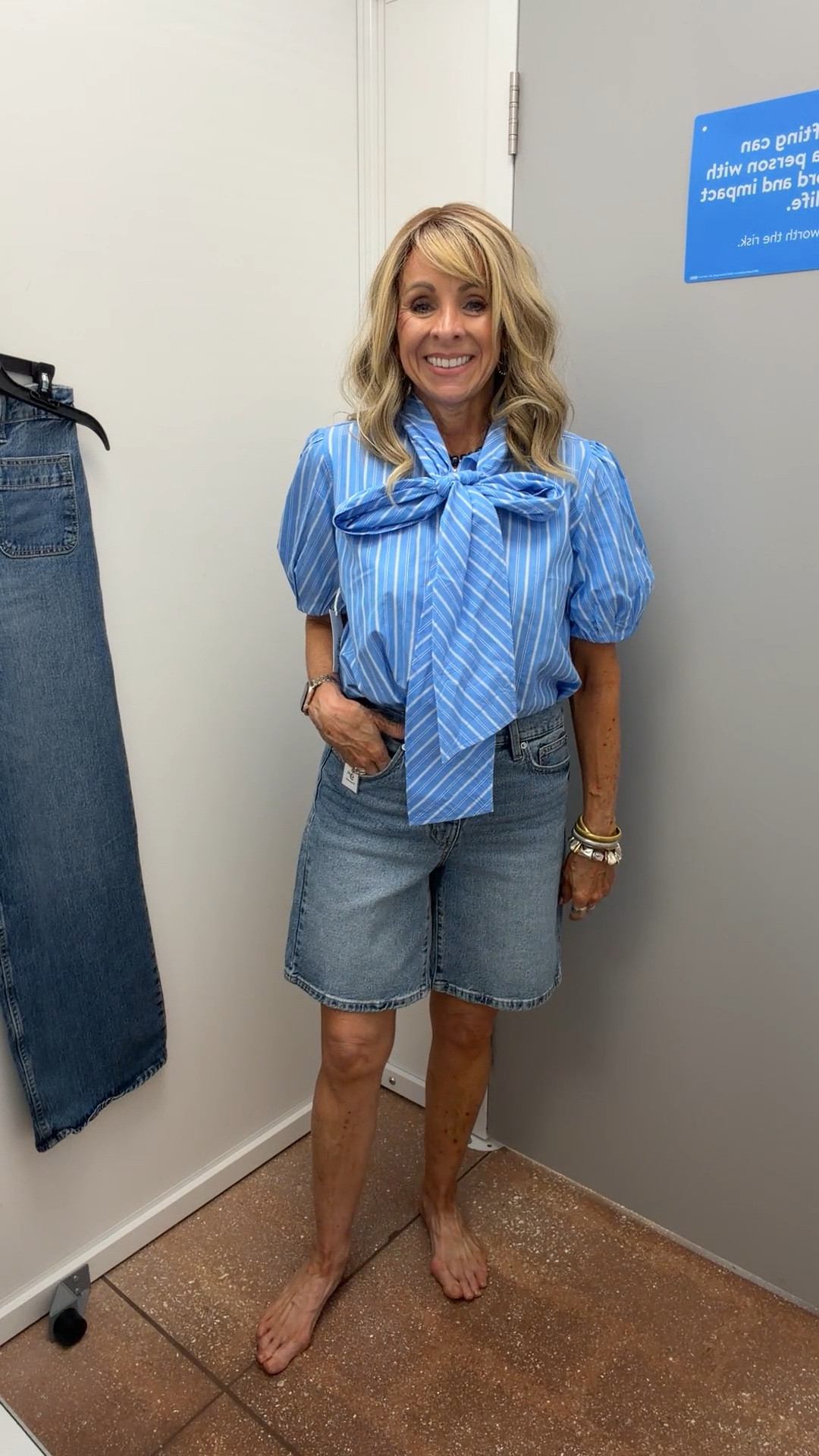 The perfect Bermudas for summer! I’m smitten with this bow blouse, comes in solid white too. 
Small in the blouse and size 6 in the shorts.

#LTKOver40 #LTKSeasonal