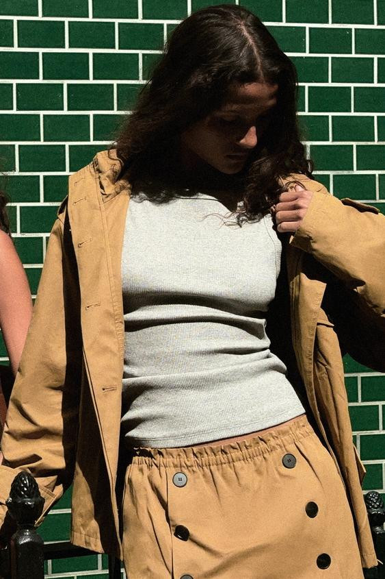 CROPPED TRENCH COAT | Zara US