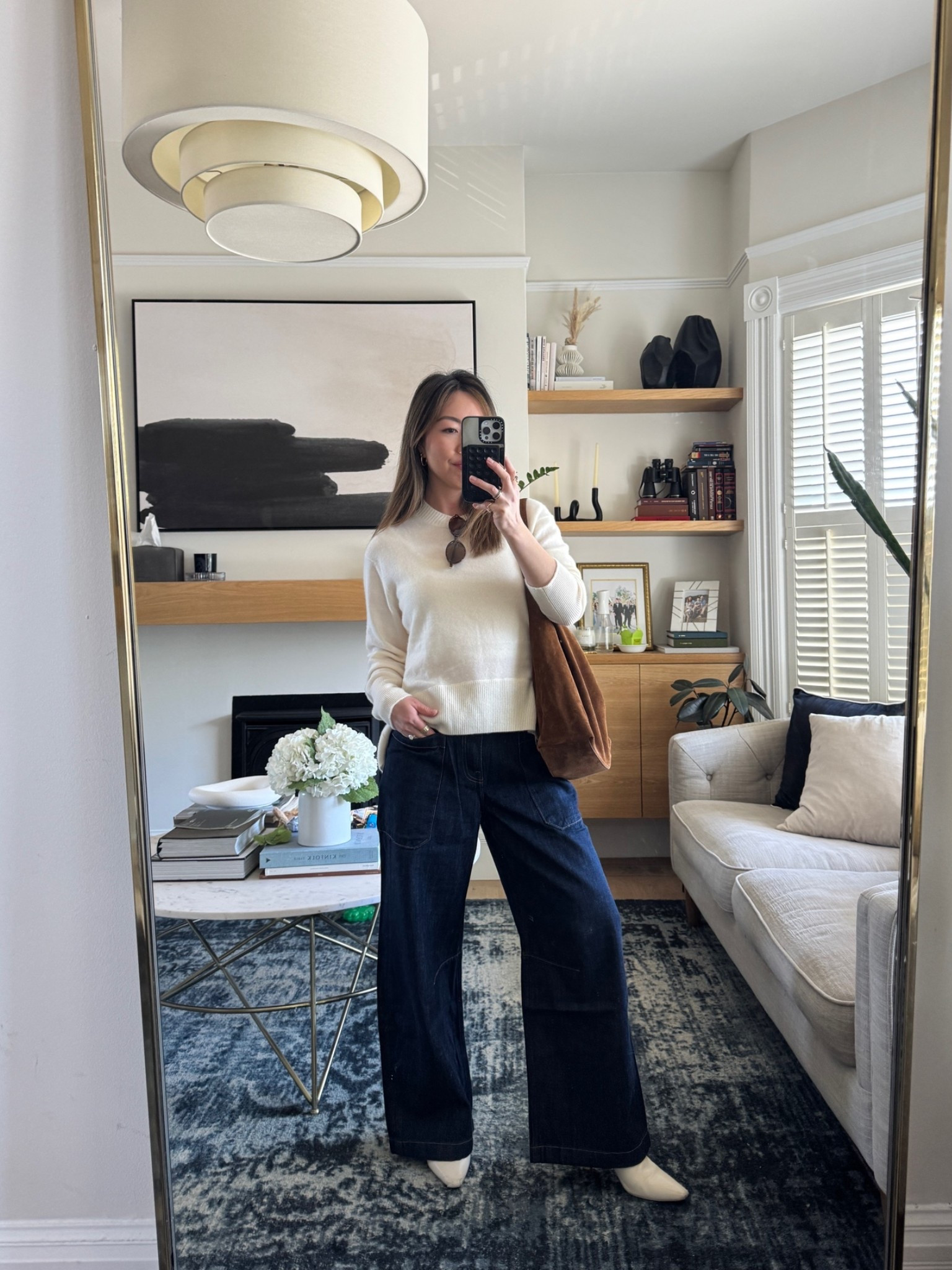 Wearing size 25 in the jeans