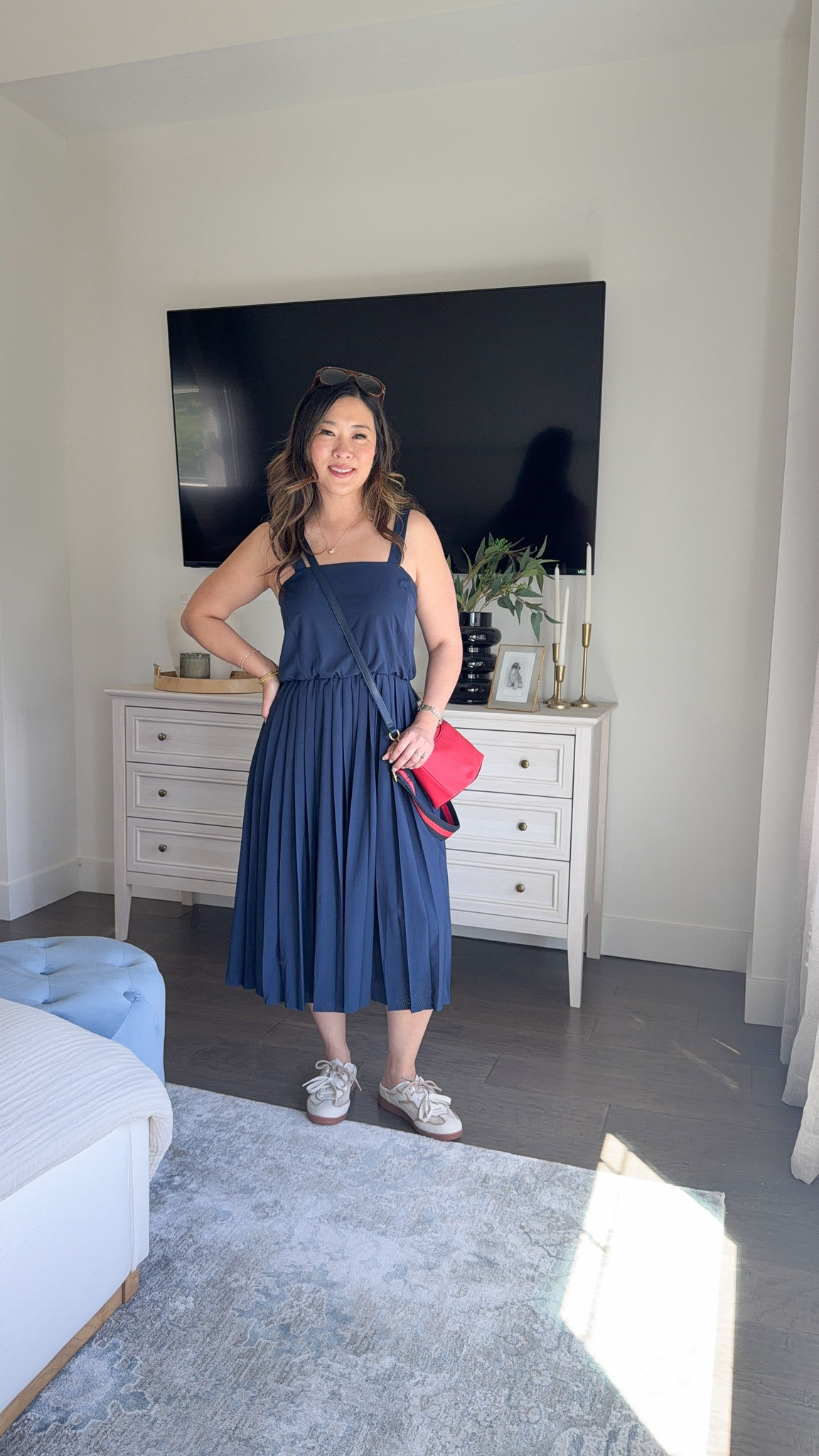 Walmart midi summer dress // mom uniform // summer outfit

#LTKootd #LTKmomlife #LTKPetite