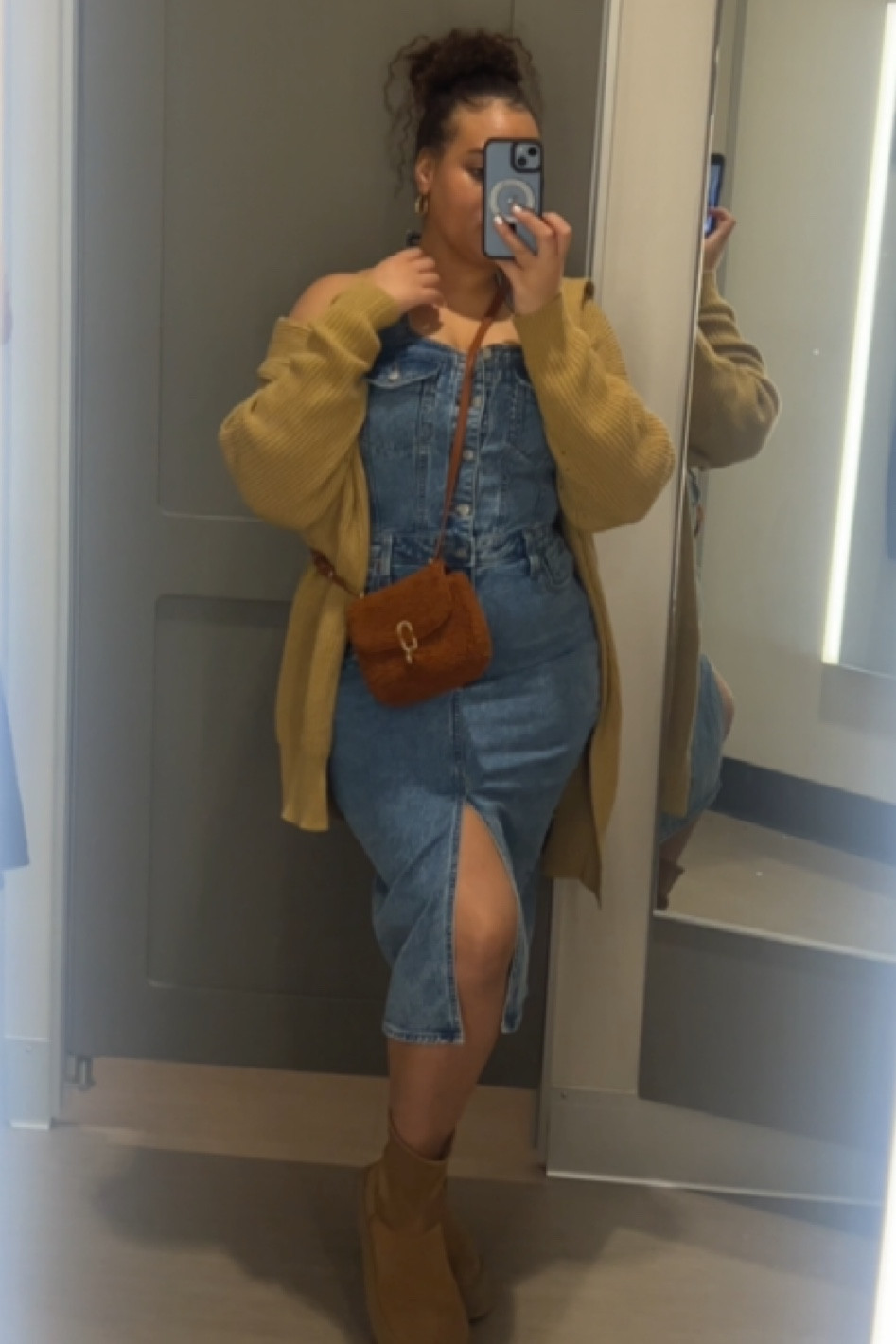 The perfect denim dress!!

#LTKstyletip #LTKmidsize #LTKfindsunder50