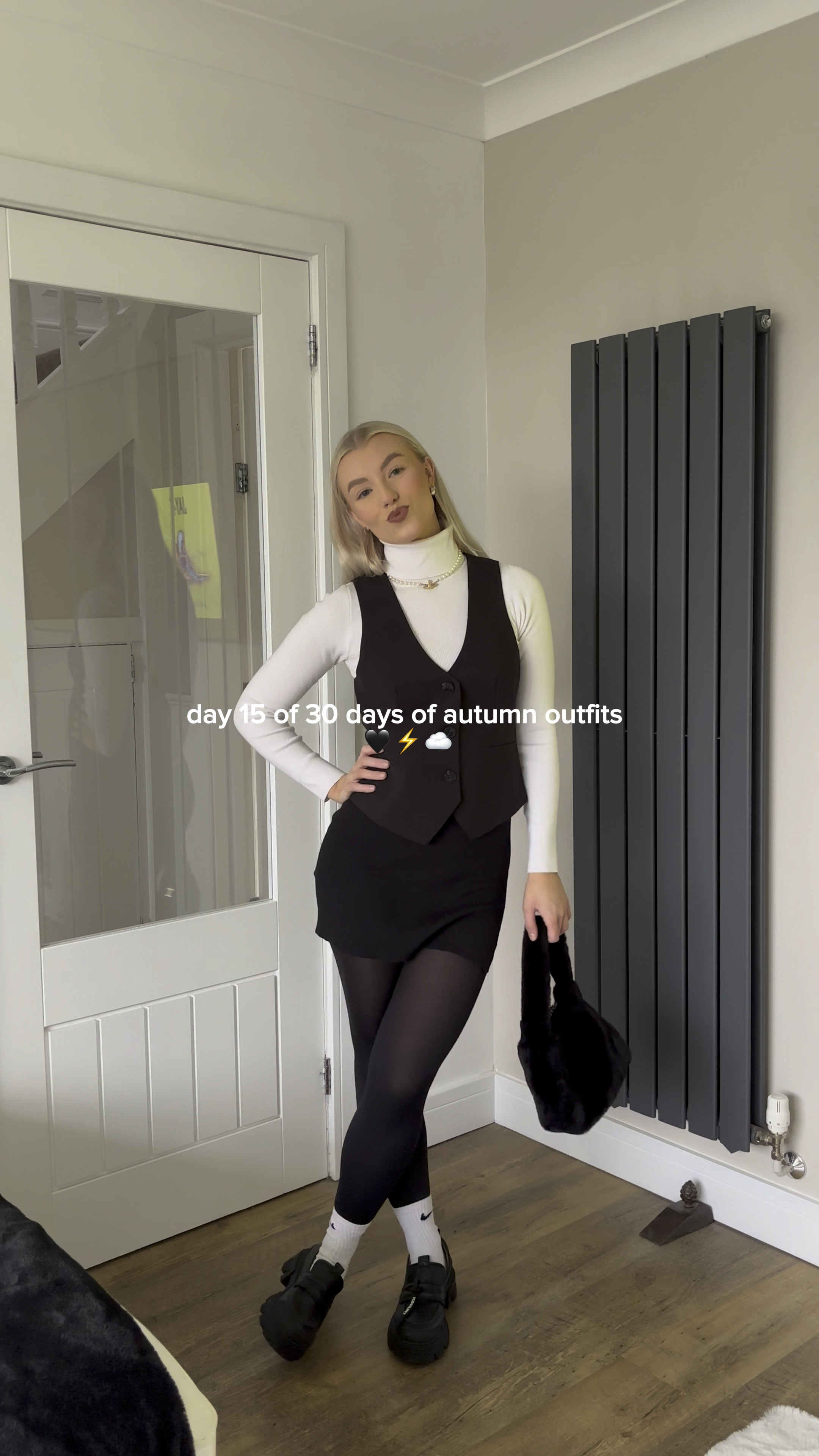my new fave fit 🖤⚡️ mini skirt is adika last year & loafers are also sold out so have tagged the lace up version!

#LTKSeasonal #LTKeurope #LTKstyletip