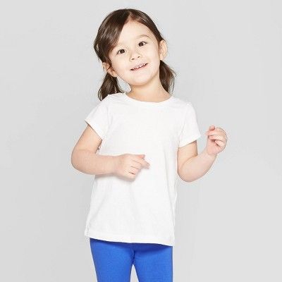 Toddler Girls' Short Sleeve T-Shirt - Cat & Jack™ White | Target