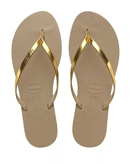 Women's You Metallic Slim Flip-Flops | Bloomingdale's (US)