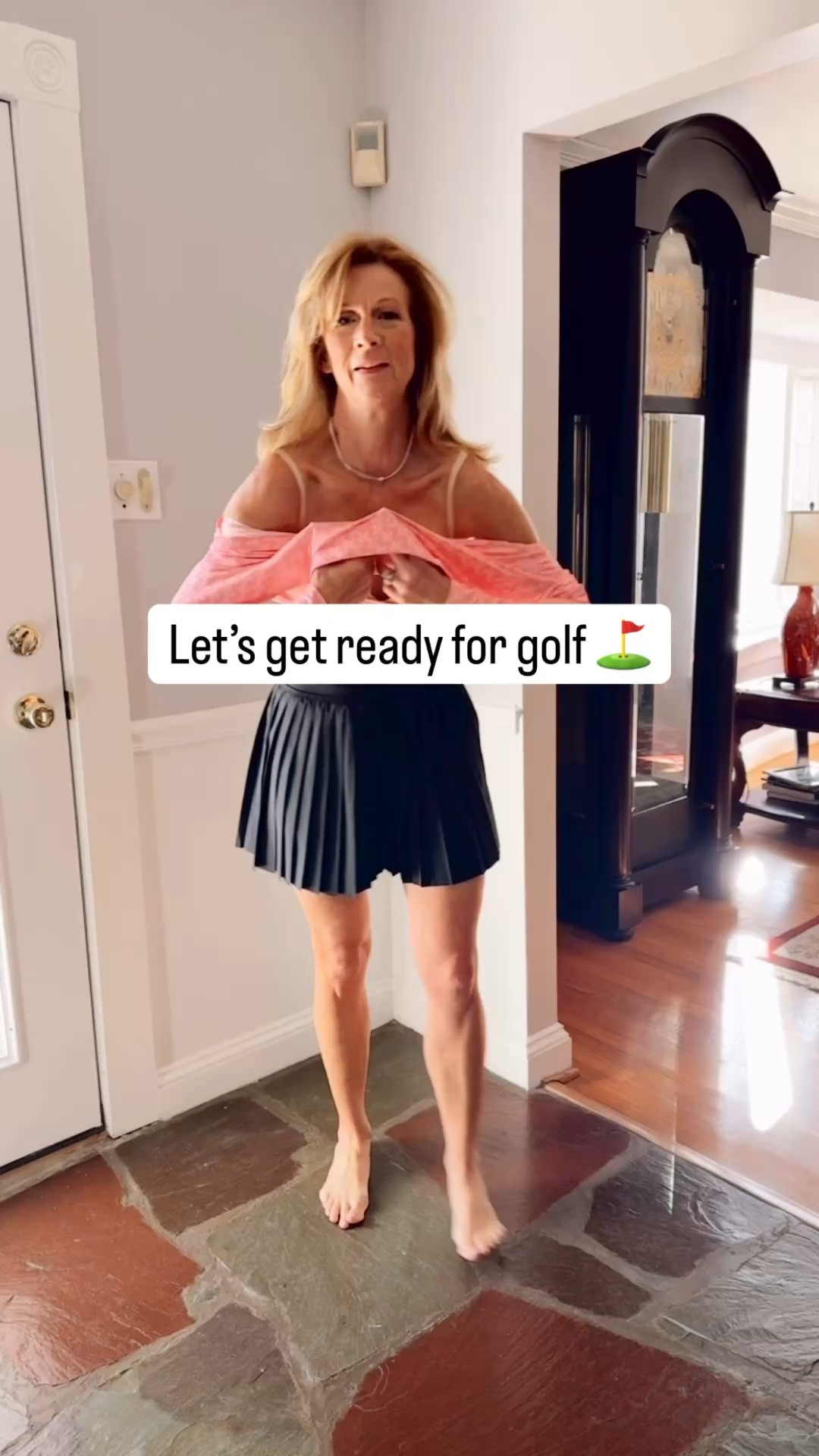 Love this @levelwear outfit. The fabric on this sunshine is perfect for spring and summer golf. The skirt fabric is light and airy and so beautiful. Wearing a size small in both pieces  

#LTKOver40 #LTKActive #LTKSeasonal