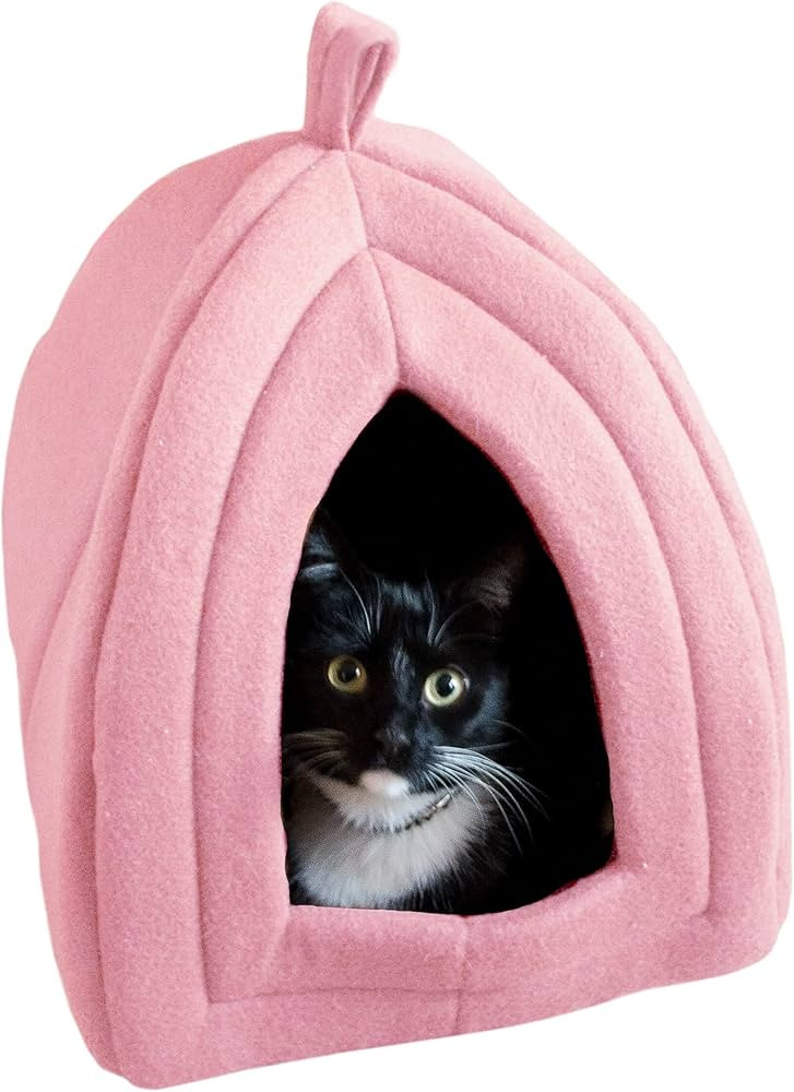 Cat House - Indoor Bed with Removable Foam Cushion - Pet Tent for Puppies, Rabbits, Guinea Pigs, ... | Amazon (US)