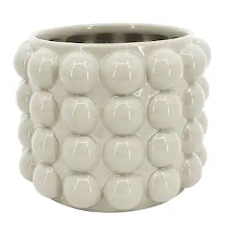 7.5" Cream Ceramic Beaded Planter by Ashland® | Michaels | Michaels Stores