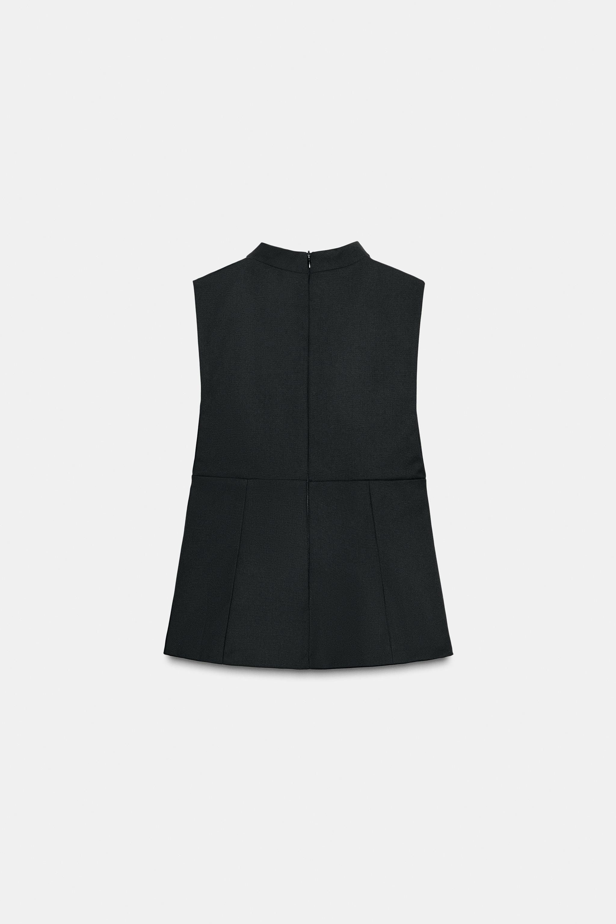 DRAPED NECK TOP | Zara US