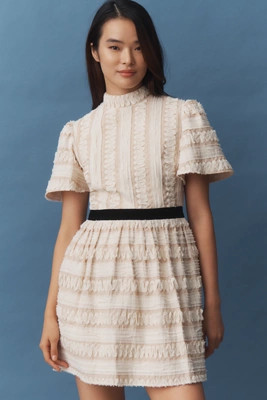 Maude Blythe Textured Mini Dress | Anthropologie (US)