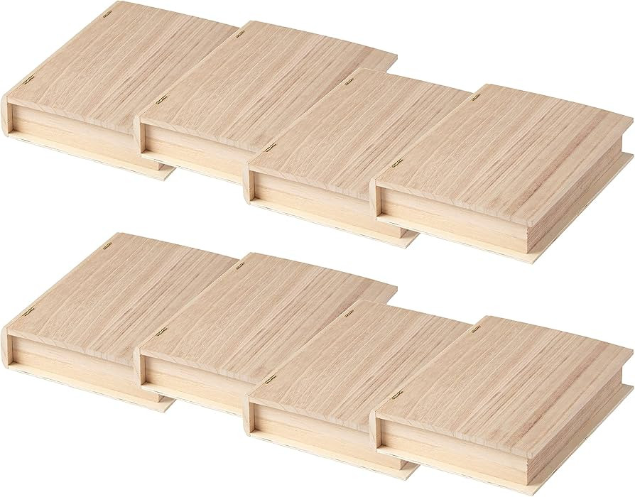 ArtMinds 9.75" Unfinished Wooden Book Box by Make Market - Ready-To-Decorate Wood Box for Trinket... | Amazon (US)