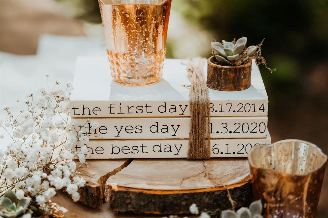 Custom Book Stack Centerpiece||wedding & Home Decor||made With Real Books||literary Wedding Decor... | Etsy (US)
