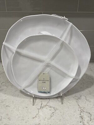 Set of 8 WHITE (4) 11” Dinner + (4) 8” Salad Plates ARTISAN DE LUXE Melamine NEW | eBay | eBay US