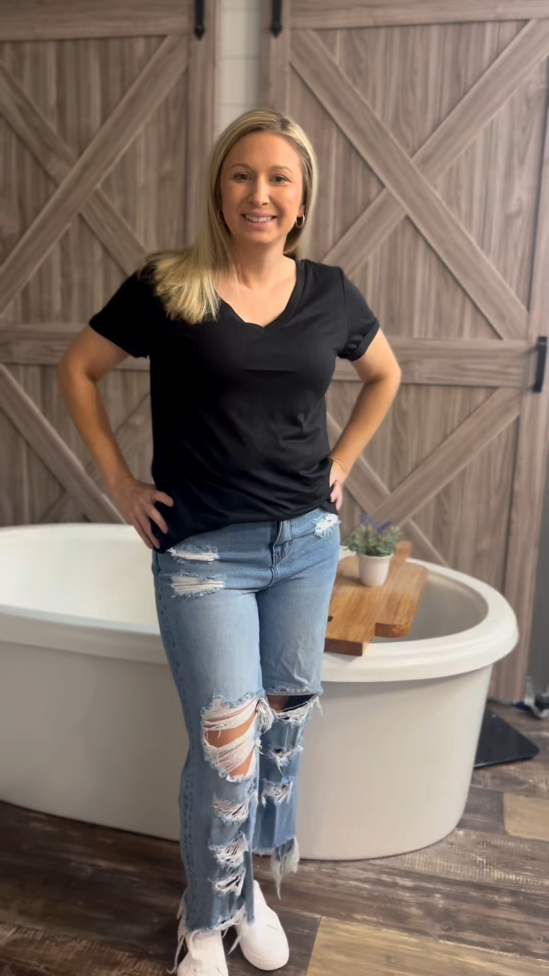 Basic Amazon tee paired with Kate Spade slip-on shoes and Willow Boutique “wild and free” jeans. These jeans are my absolute favorite right now!

#LTKStyleTip #LTKFindsUnder100 #LTKPetite