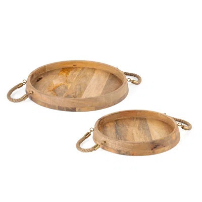 Bowen Solid Wood Trays - Set of 2 | Wayfair North America