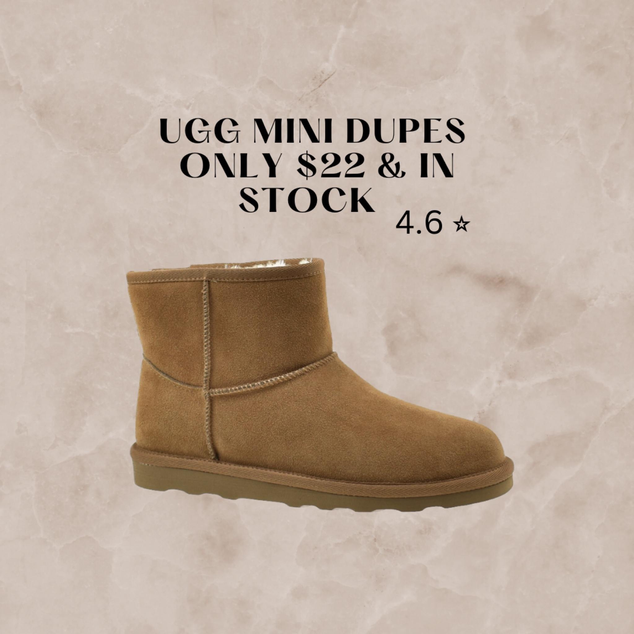 RUN BEFORE THESE SELL OUT!! 🏃🏽‍♂️ all sizes are currently in stock for these ugg mini dupes with 4.6 stars! 

#LTKshoecrush #LTKfit #LTKSeasonal