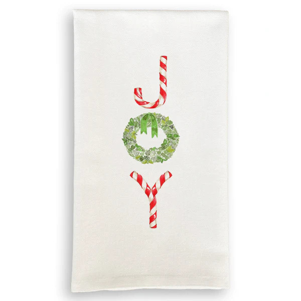 Candy Cane Joy Tea Towel | Waiting On Martha