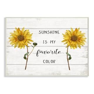 Stupell Industries Sunshine is My Favorite Color with Sunflower Accents Wall Plaque | Michaels Stores