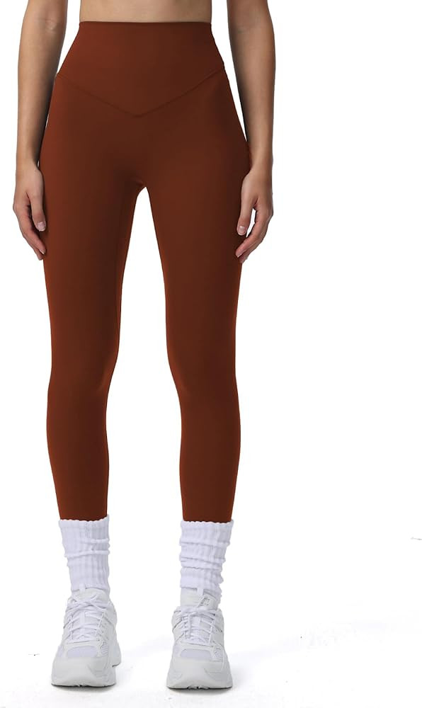 Aoxjox High Waisted Workout Breeze Leggings for Women Tummy Control Buttery Soft Yoga Pants | Amazon (US)