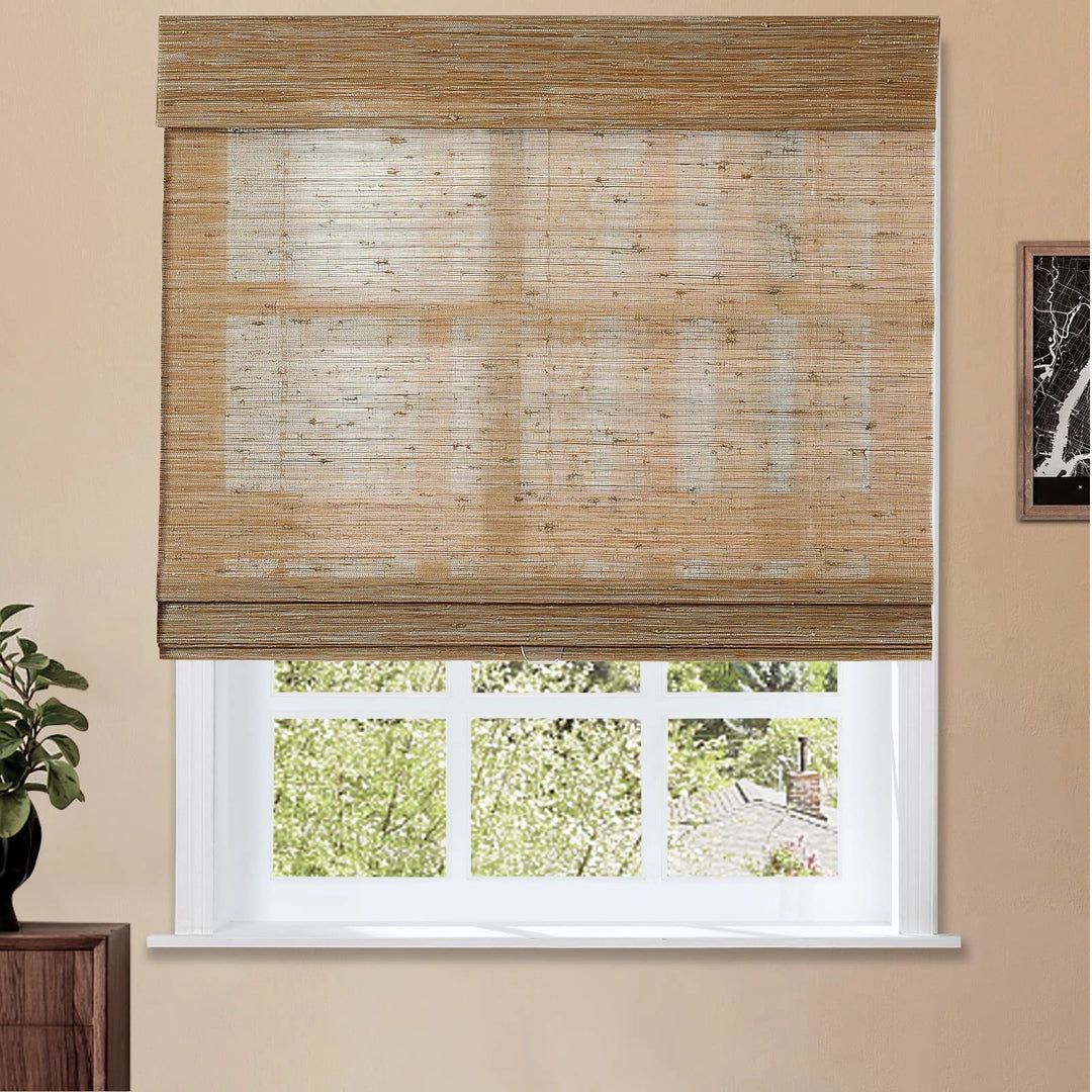 Natural Jute Bamboo Woven Shade - Bark | TWOPAGES