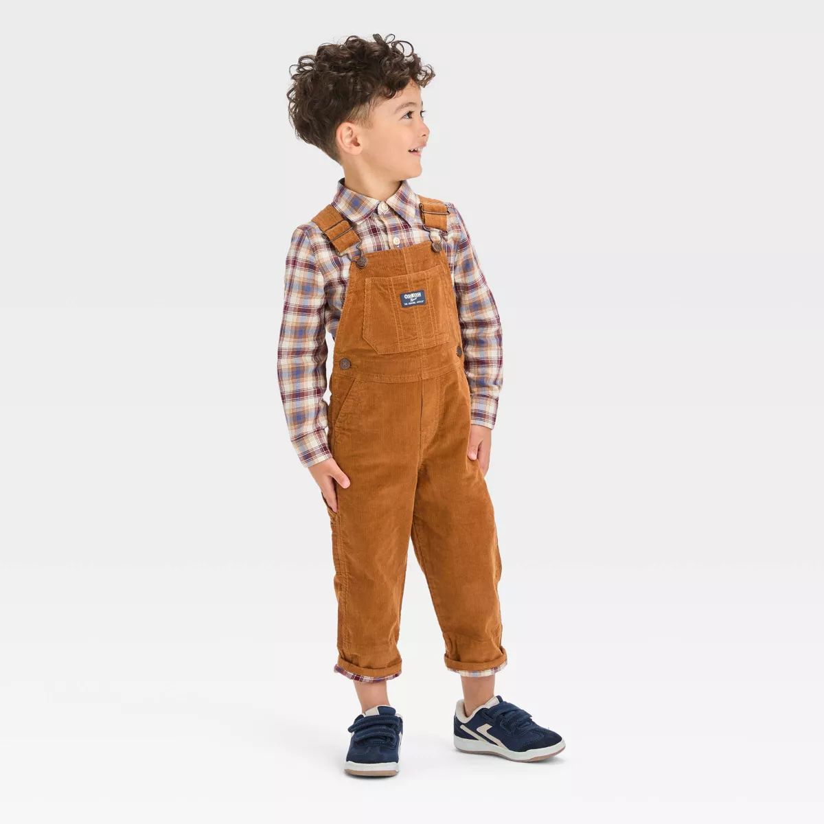 OshKosh B'gosh Toddler Boys' Corduroy Overalls - Brown | Target