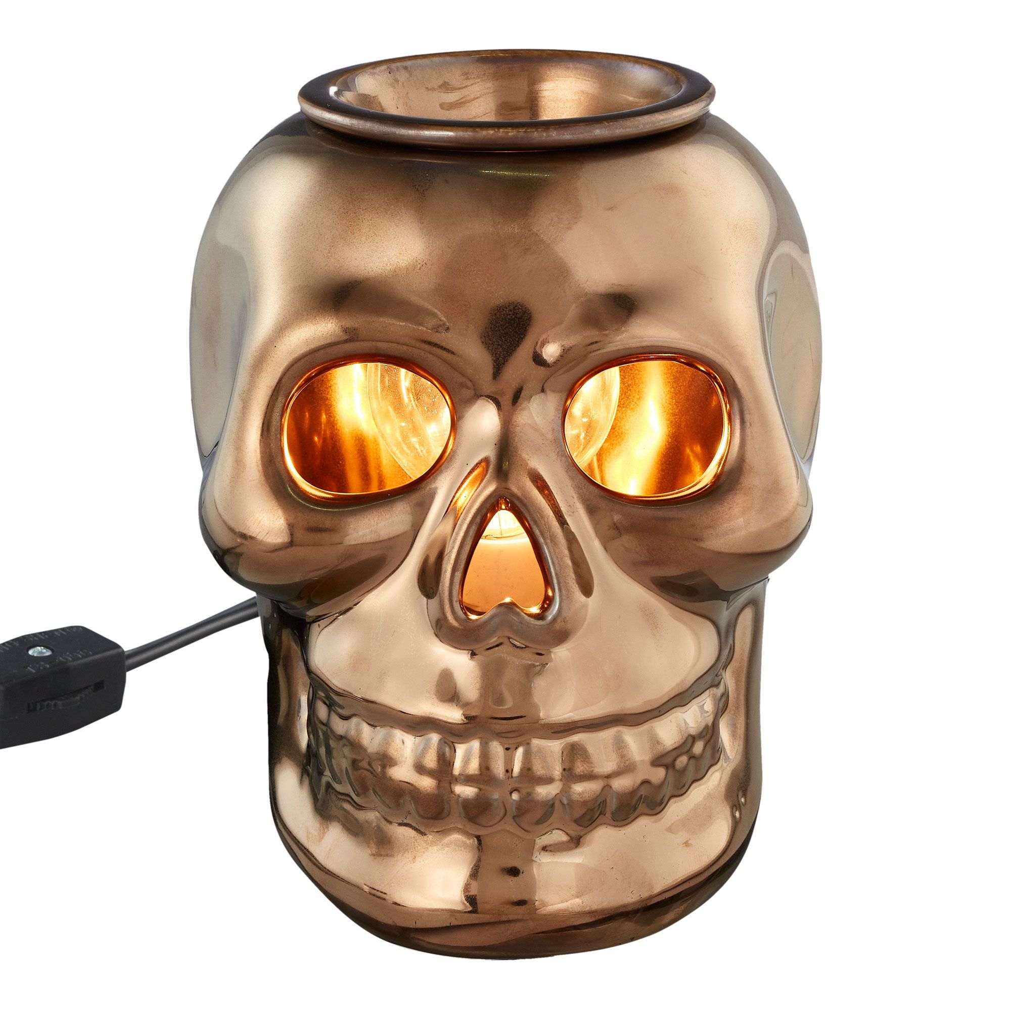 Way to Celebrate Halloween Wax Warmer, Grey Skull | Walmart (US)