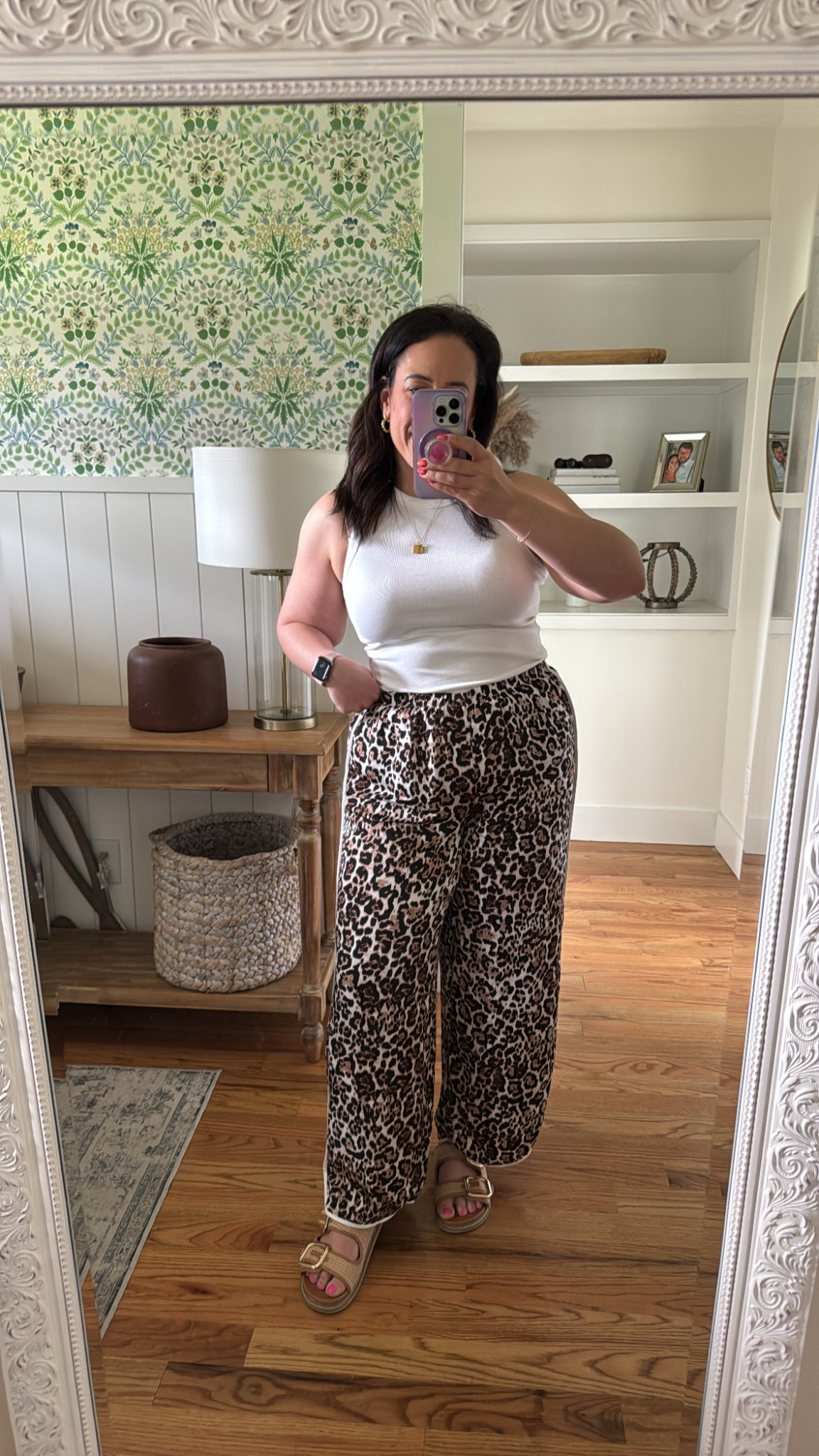 Travel outfit of the day! Headed out of town for Nora’s dance comp..wearing size large in tank + large in bottoms ✈️ 

aerie outfit, casual outfit, size 12, midsize ootd 

#LTKStyleTip #LTKMidsize #LTKFindsUnder100