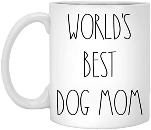 World's Best Dog Mom Mug | Dog Mom Rae Dunn Style Coffee Cup | Rae Dunn Inspired | The Best Dog Mom  | Amazon (US)