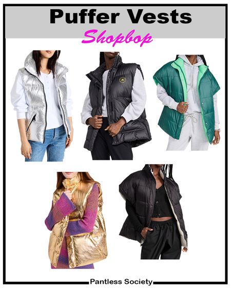 Puffer vests. Ski season. Winter style. Shopbop. Holiday outfit. Gift idea. 25% off Black Friday

#LTKHoliday #LTKsalealert #LTKstyletip