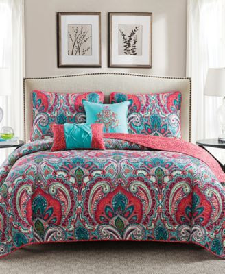 Vcny Home Casa Real Reversible Quilt Set | Macy's